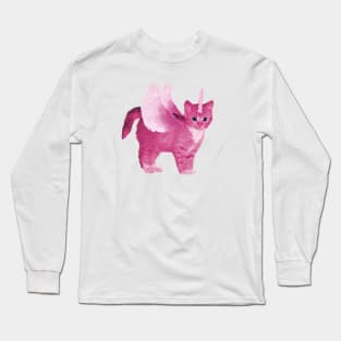Pink Fairy Kitty Long Sleeve T-Shirt